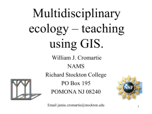 student projects in conservation biology using gis and gps