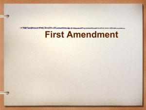 1st Amendment Notes