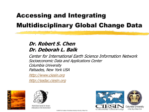 Accessing and Integrating Multidisciplinary