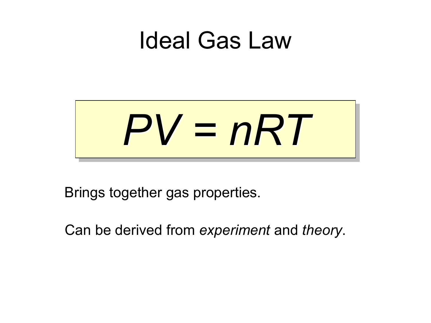 Ideal Gas Law