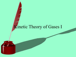 Chapter 20 Kinetic Theory of Gases