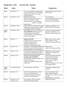 Biology 2012-2013 master schedule