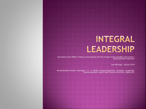 Integral Leadership (2010)