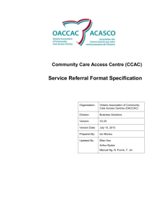 Service Offer and Service Referral Format Specification