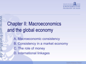 Chapter II: Macroeconomics and the global economy
