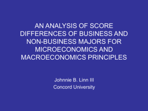 an analysis of score differences of business and non