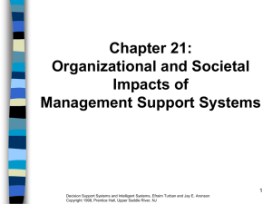 Chapter 21 Organizational and Societal Impacts of Management