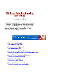 200 Free Scholarships For Minorities