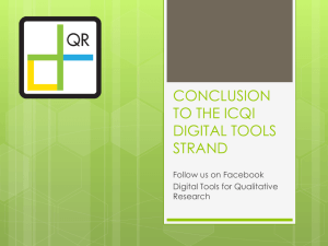 conclusion to the digital tools strand