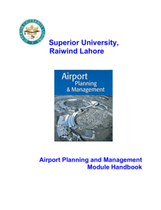 Superior University, Raiwind Lahore Airport Planning and