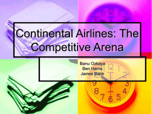 Continental Airlines: The Company