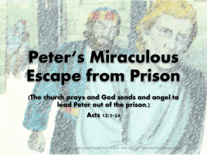 Peter's Miraculous Escape from Prison