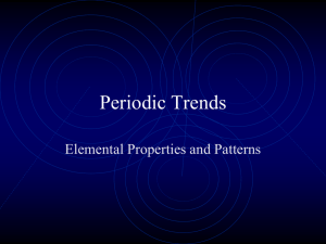 Periodic Trends