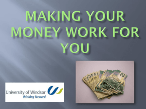 Making Your Money Work for You PowerPoint