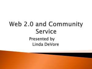 Web 2.0 and Community Service