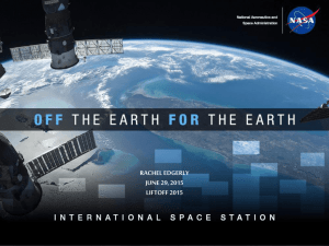 PPT on the International Space Station - Rachel Edgerly
