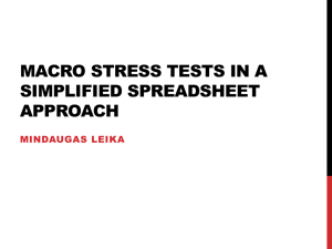 Stress testing framework for credit risk: core