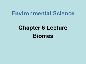 Chapter 6 Biome Notes