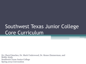 Southwest Texas Junior College Core Curriculum