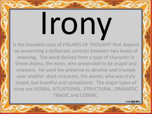 Irony PPT Presentation