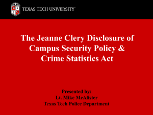 CSA Training - Texas Tech University Departments