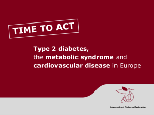 TIME TO ACT - International Diabetes Federation