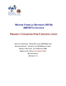 14.0 Project Charter Certification Approval Signature