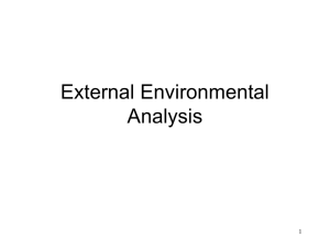 External Environmental Analysis - Towson University