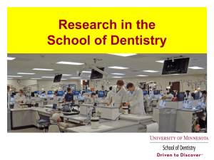 School of Dentistry Presentation