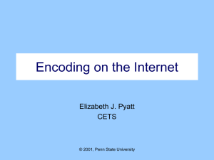 Encoding on the Internet - courses.psu.edu