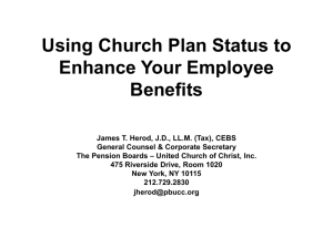 Using Church Plan Status to Enhance Your Employee Benefits