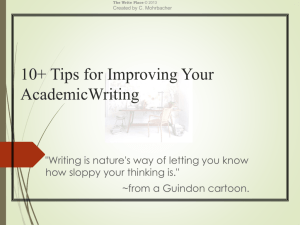 10+ Tips for Improving Your Academic Writing