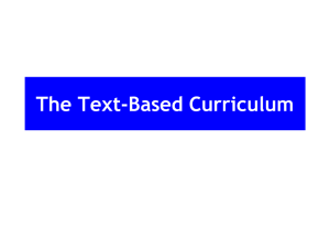 Malmesbury Park Text Based Curriculum