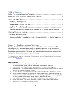 Pinker Pre-Reading Questions/Activities - Wiki