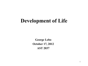 Development of Life, Lebo, 3-2