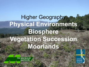 Higher Geography Physical Environments Biosphere Vegetation