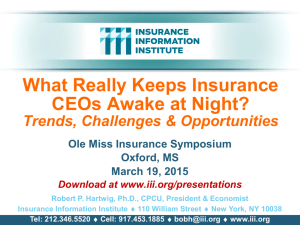 ceos-031915 - Insurance Information Institute