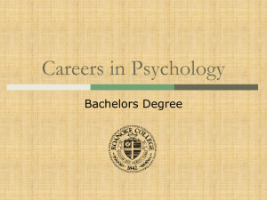 Careers in Psychology