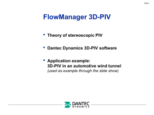 FlowManager 3D-PIV
