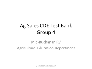 Ag-Sales-CDE-Test-Bank-Group-4 - Mid