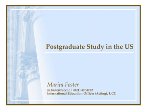 Postgraduate Study in the US