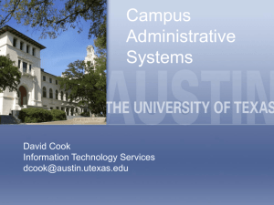Administrative Systems - The University of Texas at Austin