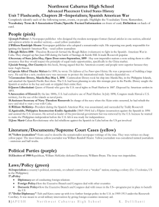 Unit 7 Flashcards, Chapters 23 &ndash;World War I