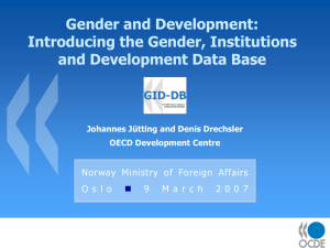 Introducing the Gender, Institutions and Development Data