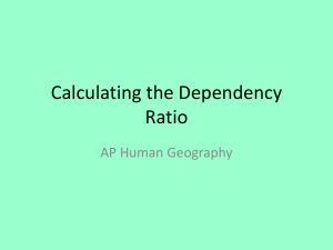 Calculating the Dependency Ratio