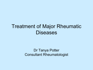 Drugs Used in Treatment of Major Rheumatic Diseases.