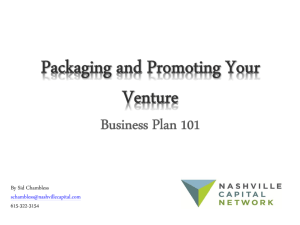 Writing a Business Plan - Life Science Tennessee