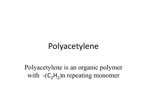 Polyacetylene - University of Nebraska Omaha