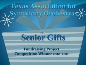 Senior Gifts - Texas Association for Symphony Orchestras