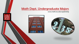 Financial Math Track - Ohio State Department of Mathematics